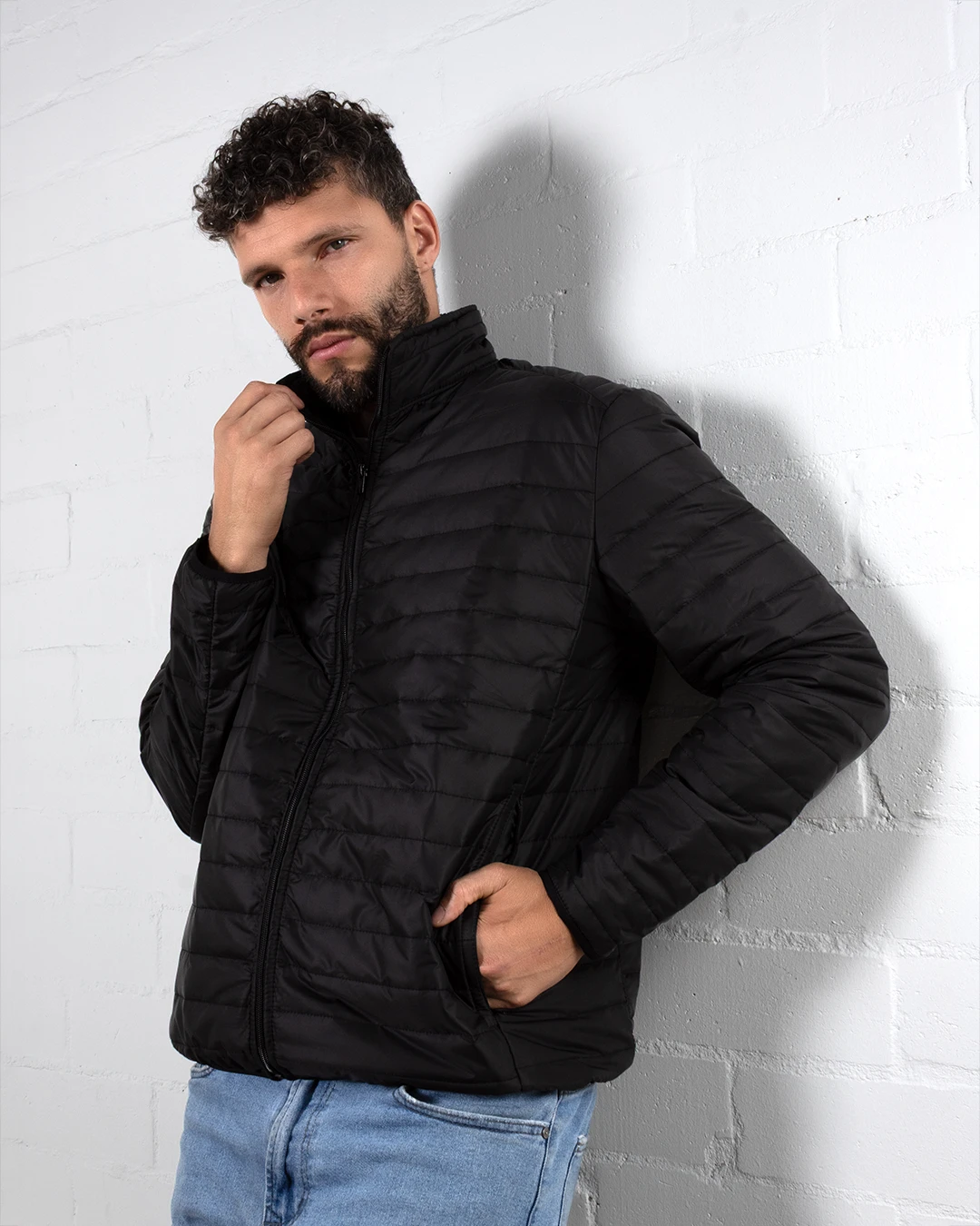 Chaqueta Hombre Acolchada Cuello Alto REF 241 - Image 3