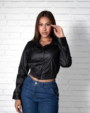 Chaqueta Dama Cuero Sintetico REF 771